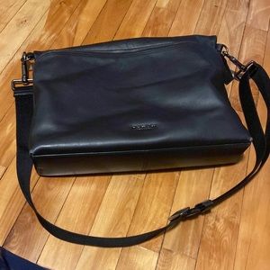 Coach leather messenger bag